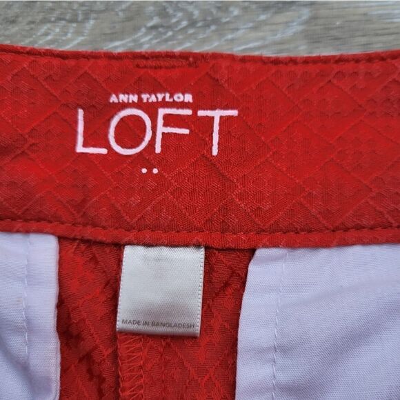 Ann Taylor LOFT 6" shorts Red (not orange) - Picture 2 of 10